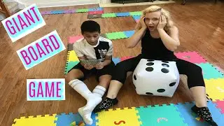 Giant Board Game Challenge! Winner gets $1000! SON vs MOM