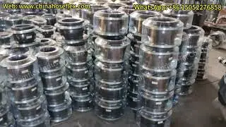 Flanged epdm bellow flexible rubber joint #rubberjoint #rubberexpansionjoint
