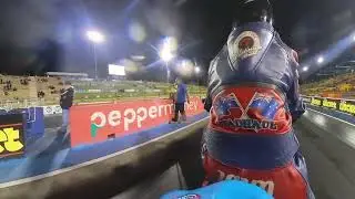 Chris Davidson in Jnr Drag bike