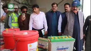 CM Sindh&rsquo;s Advisor for Rehabilitation Department Giyanchand Essrani Visits PDMA Warehouse Jamshoro.