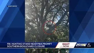 Secret Service finds hunting stand prior to President Donald Trump's arrival