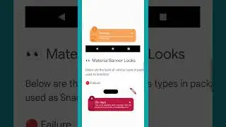 Stylish Snackbars with Awesome Snackbar Content in Flutter #shorts