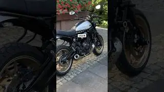 Akrapovic vs stock CP-2 exhaust YAMAHA XSR700 MT07 #bike #exhaust #motorcycle #sound #akrapovic