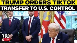 Live: Trump Signs Executive Order To Transfer TikTok Ownership To US Companies