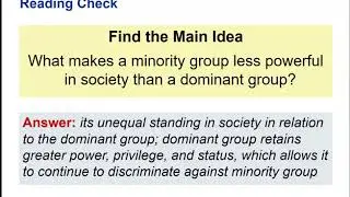 Sociology Ch 10 Racial and Ethnic Relations