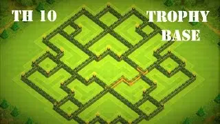 CLASH OF CLANS | New Town Hall 10 Trophy Base - 275 walls