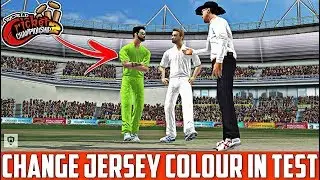 How To Change Jersey Colour In Test WCC 2 2.7.6 | WCC 2 Change Jersey In Test | WCC2 2018