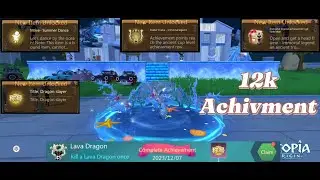 Utopia origin: 12,000 achievement point || Kill Lava Dragon MD achievement