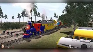 TRAINZ RAILROAD SIMULATOR - CASEY JR GOING TO CIRCUS! - THE CIRCUS TRAINZ RIDE!