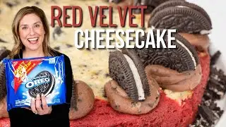 Red Velvet Cheesecake Cake with OREOS!