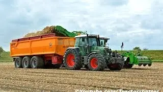 Uien opladen bij akkerbouwbedrijf De Vlieger Zonnemaire - AVR Mistral / Fendt 818 / 826 Black Beauty
