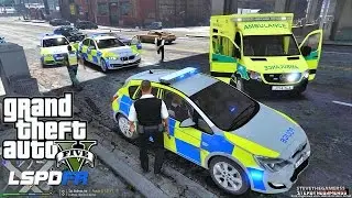 Playing GTA 5 As A POLICE OFFICER British Patrol| 191| GTA 5 Lspdfr Mod| 4K