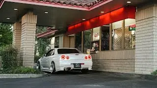 R34 Reverse Drive Thru PRANK! (GONE WRONG)