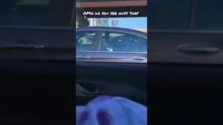 Do you guys see that there is a body in the car? You can see the hand in the trunk?