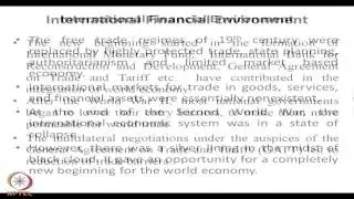 Mod-01 Lec-01 International Financial Environment