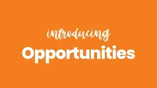 Introducing Your Opportunities
