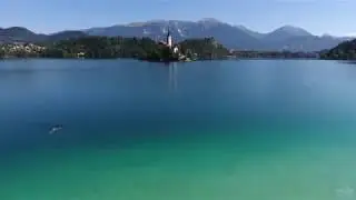 Adventure swimming on Slovenian Lake Bled