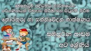 මෙහෙයුම් පද්ධතිය භාවිතයෙන් පරිගණකයක් වින්‍යාස කිරීම සහ සිටුවම් කිරීම | සම්පූර්ණ පාඩම | අට ශ්‍රේණිය
