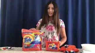 Обзор капсул Tide pods всё в 1 Color с тест-драйвами