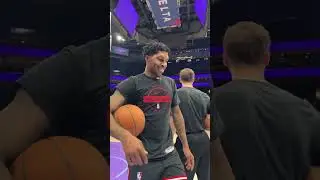 Caleb Love's pregame warmup routine