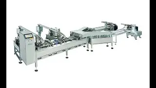 biscuit sandwich machine with 2 flow wrap machines