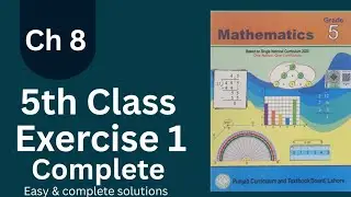 Class 5 Math | Chapter 8 | Exercise 1 | Easy & Complete Solution