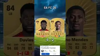 NUNO MENDES X DAVIES Card On FIFA #eafc26 #fifa