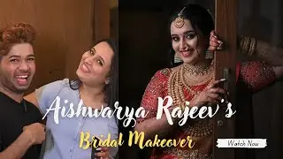 ഐശ്വര്യ രാജീവിന്റെ വിവാഹ മേക്കപ്പ്.                 Kerala Hindu Bridal makeup India.
