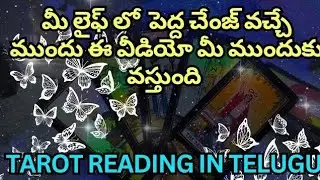 tarot reading in telugu | 💯 ⚖️మీ లైఫ్ లో  పెద్ద చేంజ్ వచ్చే ముందు ఈ వీడియో మీ ముందుకు వస్తుంది 
