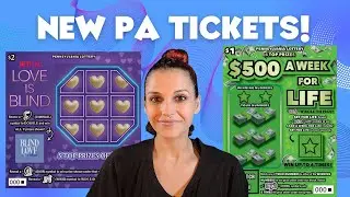 New PA Tickets, will we win for LIFE?! #lottery #pennsylvanialottery #scratchofftickets