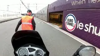 English  Channel Tunnel by Motorcycle experience