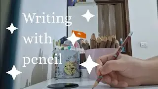 ASMR Writing with pencil (low-fi/no speaking)