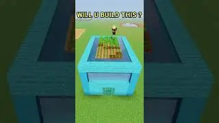 MODERN BLUE HOUSE EASY ! MINECRAFT ! 🤩🏡 #short #shorts