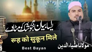 Maulana Ziyauddin Bayan Best Taqreer Motivation Speech Best Bayan Arshadul Madaris Pili Mitti Dehli
