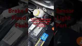 Master Cylinder Brake Fluid Level Sensor Fixed Brake Light Fault