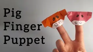 Easy Origami Pig puppet/ How to make cute&nbsp; Origami Pig puppet🐷🐷🐽🐽