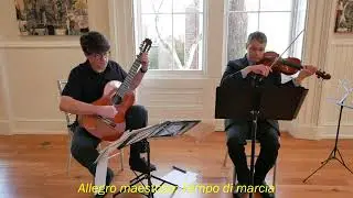 Armato/De Sapio Duo performs selections from Paganini's  Sonata No. 1 for violin and guitar