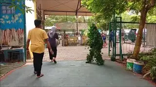 Bushman prank in Agung Fantasi Waterpark Indonesia