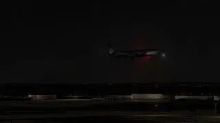 Boeing 787X Nighttime Landing KDEN
