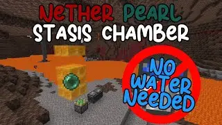 Ender Pearl Stasis Chamber in NETHER, TUTORIAL (JAVA EDITION) 1.21 TESTED