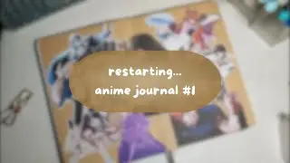 starting an anime journal with my multicolored journal 🫶🏻 || semi-real-time journal with me