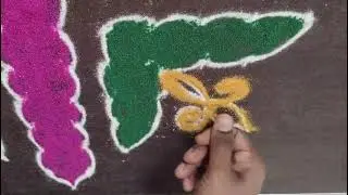 New year rangoli, 14*2*2 dots rangoli🦋#rangoli#muggulu#latest#viral#new#butterfly rangoli