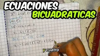 Como resolver ECUACIONES BICUADRATICAS paso a paso facil y rápido 
