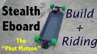 Stealth Electric Skateboard Build + Riding!