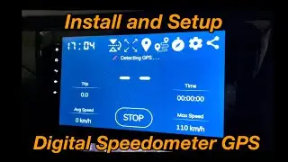Install and Review Digital Speedometer GPS for Android Head Unit