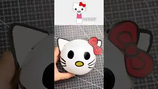 I made Sprunki OC Hello Kitty out of balloon @Elektronik_Animation #hellokitty #balloon #sprunki