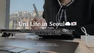 Uni Life in Seoul☁️ | Study at a cafe☕️, productive days & midterms exams📚, visited 효사정공원, City View