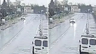 Ubriaco fa incidente in auto e procede zigzagando senza una ruota, la polizia: «Video grave, ma...