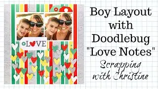 BOY SCRABOOK LAYOUT - Doodlebug Design 