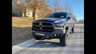 2018 Ram 1500 Rough Country Bumpers and Baja Design pods